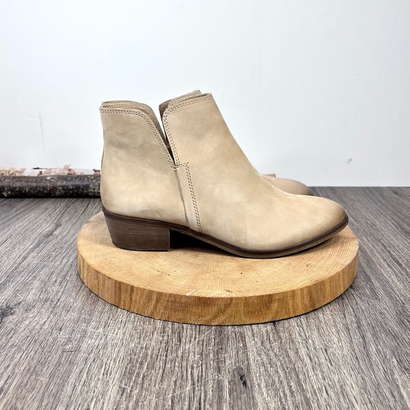 NWOB Splendid | Hamptyn Tan Distress Nubuck Leather Ankle Boots Size 8M - Picture 7 of 16
